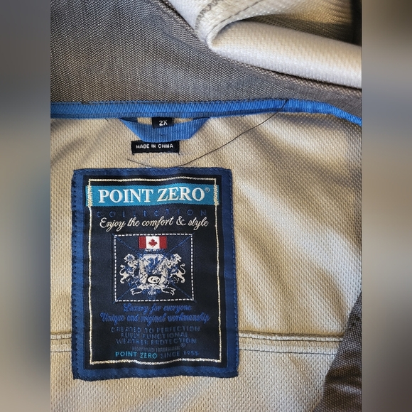 Point Zero Charcoal Men's Jacket, Size 2 XL - Picture 7 of 8